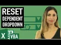 Reset Dependent Drop-down in Excel with a tiny bit of VBA