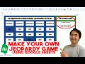 Classroom Challenge - Jeopardy Style Game with Leaderboard Create Your Own Game Now