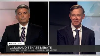 Sen Cory Gardner John Hickenlooper square off in U S Senate debate