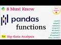8 Must Know Pandas Functions Data Analysis Beginners