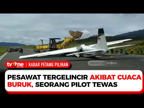 Pesawat Twin Otter PK-SNN Tergelincir, Pilot Meninggal Dunia