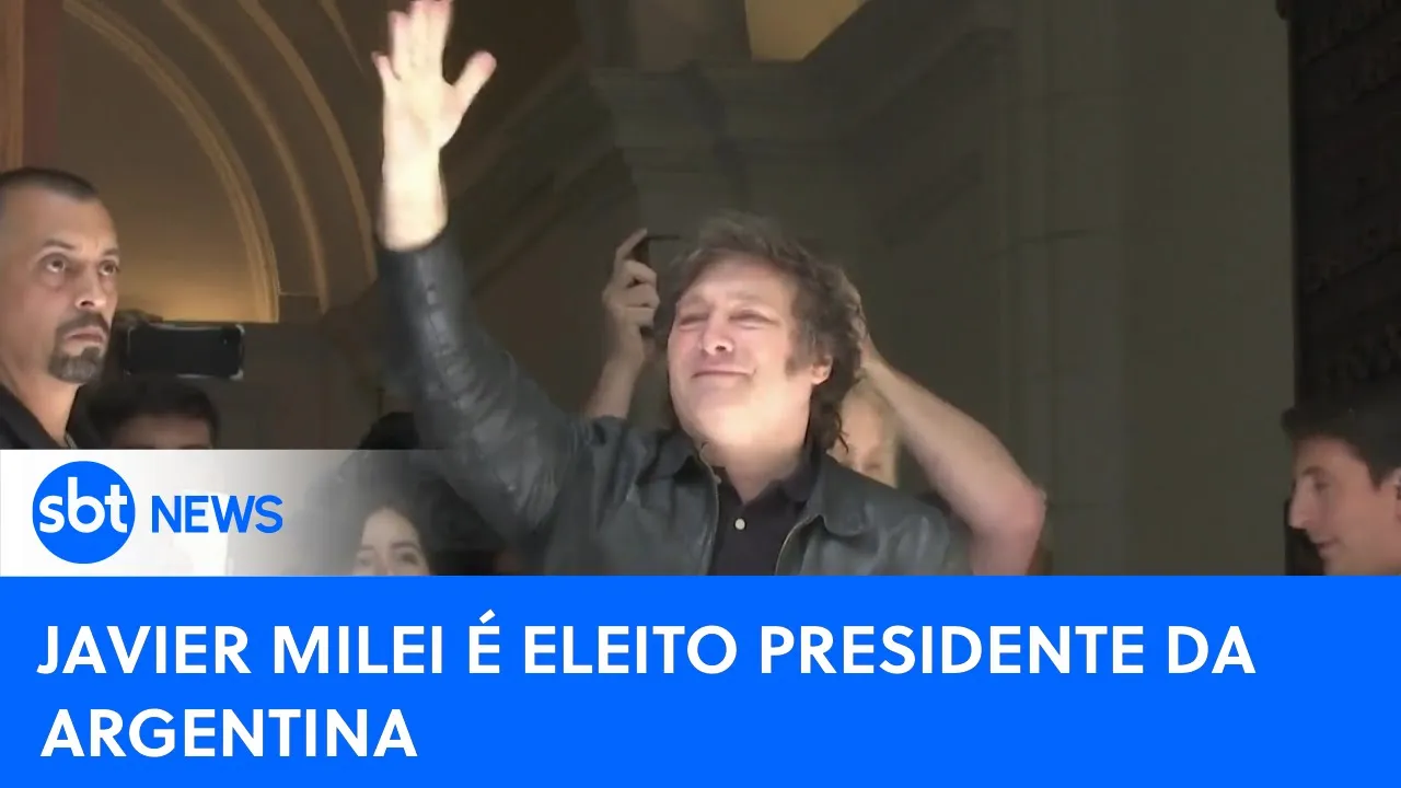 Javier Milei é eleito presidente da Argentina com 55% dos votos| #SBTNewsnaTV (20/11/23)