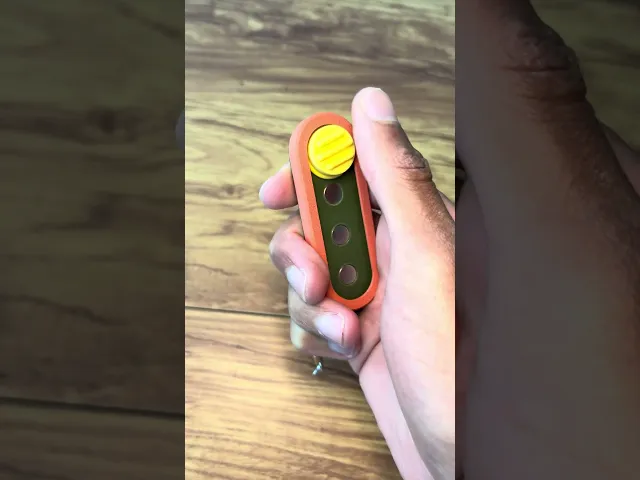 Magnetic Fidget Slider with Keychain, Ribbed Discrete Sensory Toy, Quiet Enhanced Focus video thumbnail