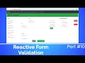Reactive form validations Angular angular tutorial