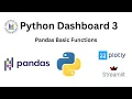 Python Pandas Plotly Streamlit Dashboard in python Data Science Urdu