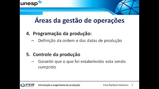 1) Introdução a engenharia de produção - gestão de operações