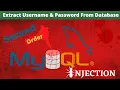 Second Order SQL Injection ERROR BASED UNION BASED SQL INJECTION OWASP TOP - 10