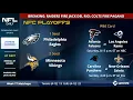 NFL Playoff Picture Schedule Matchups Dates And Times For AFC And NFC In 2018