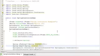 Java Programming Tutorial - SpringLayout Constraints-19