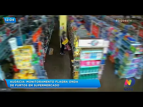 Audácia: monitoramento flagra onda de furtos em supermercado