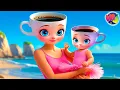 Download Lagu ☀️ ☕ BALLERINA CAPUCHINA va a la PLAYA con sus BEBÉS 🌴 Caricaturas INFANTILES 🩷