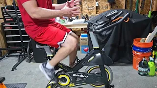 Impressions And Review Of Pooboo Exercise Bike From Amazon And Using Zacro Bike Seat Cushion 