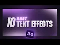 10 Text Animations You Need To Know After Effects Tutorial