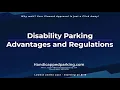 Disability Parking Advantages and Regulations