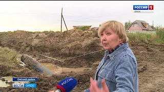 Вокруг строительных работ по замене труб в селе Троицкое назрел конфликт