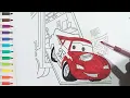 Lightning McQueen Car Transport Coloring Page Disney Cars Drawing Coloring for Kids