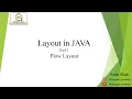 Lecture 1 Flow Layout in Java Java Programming BitOxygen Academy