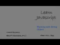 Learn Javascript Working with String Object - Spaces Regular expression