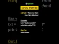 Python Strip Method Strip Uses Python Tutorials