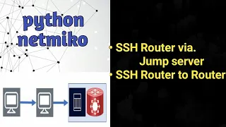 Python Netmiko SSH Router via Jump Server
