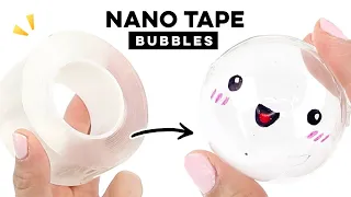 How to make nano tape bubbles! This method works every time. #satisfying #viral #diy
