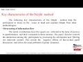 Delphi Method Definition History Characteristics