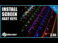 How to install screen cast keys on Blender 2 93