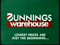 Bunnings Warehouse Lowest Prices Are Just The Beginning TV Ad 1997