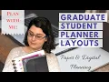 Plan With Me Graduate Student Planning