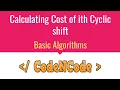 L005 Calculating Cost of ith Cyclic Shift Basic algorithms Implementation CodeNCode