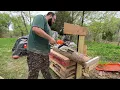 Stihl MS271 Test cut after muffler mod