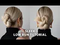 60 Second Low Bun Hair Tutorial Modern Wedding Hairstyle Wedding Guest Prom Homecoming