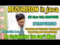 Recursion in java explanation ISC class 12 computer Introduction ISC boards question solution