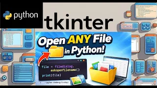 Open Files in Python Tkinter File Dialog Read File with open Explained