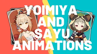 Download Yoimiya and Sayu skill Animations| GENSHIN IMPACT MP3