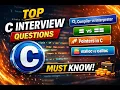 Top C Programming Interview Questions Pointers Call by Value Malloc vs Calloc