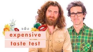 Rhett and Link Ignore THIS Disclaimer While Testing Their Taste Expensive Taste Test Cosmo