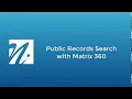 Searching Public Records in Matrix
