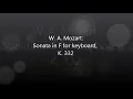 Mozart - Piano Sonata No. 12 in F, K. 332 [complete]