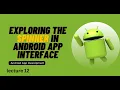 Spinner in Android App Interface Lecture 12