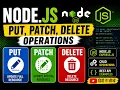 Node js CRUD API Tutorial in Hindi GET POST PUT PATCH DELETE Express js