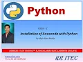 Anaconda Installation of python