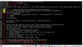 Fix bcrypt install node-pre-gyp install -fallback-to-build on Linux