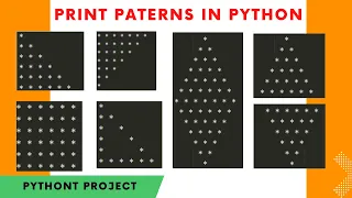 Python Programs to Print Pattern - Pyramid Star Diamond Triangle how to print pattern in python