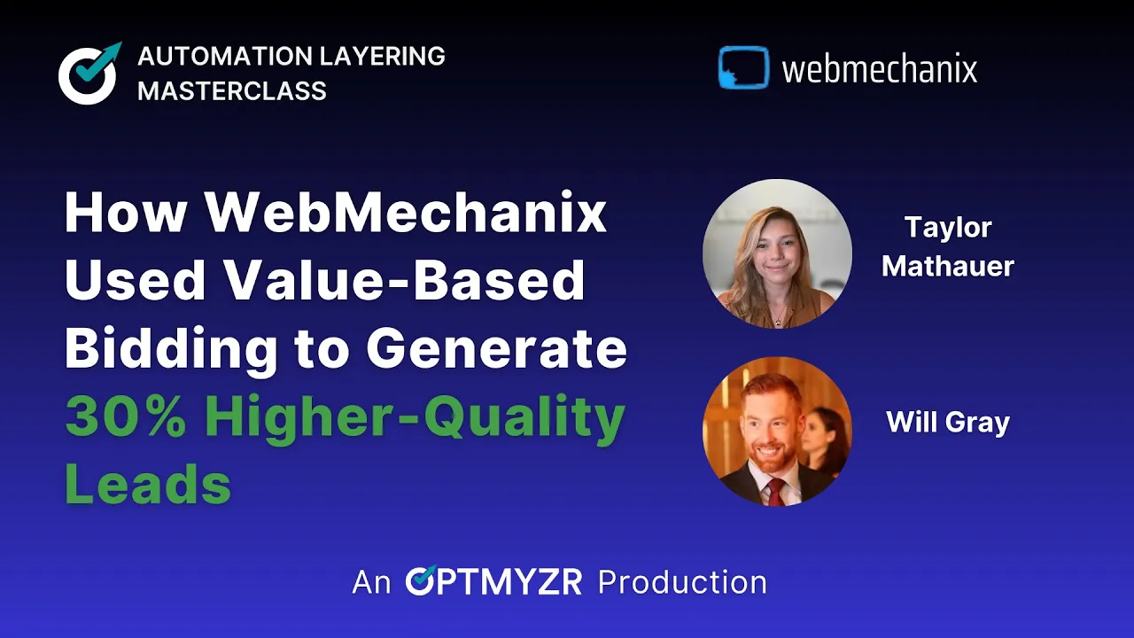 How WebMechanix Used Value-Based Bidding to Generate 30% Higher-Quality Leads | ALM 1