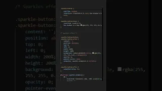 Sparkle button html css