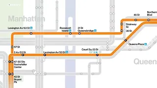 F and M subway lines swap routes on weekdays starting today