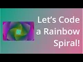 Generative Art Rainbow Spiral
