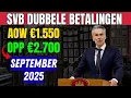 Download Lagu SVB voert in september dubbele betalingen in: AOW € 1.550 en OPP € 2.700!