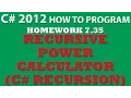 C Programming Challenge 7 35 Recursive Power Calculation C Recursion